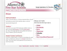 Tablet Screenshot of googleapps.adams12.org