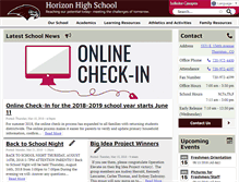 Tablet Screenshot of horizon.adams12.org